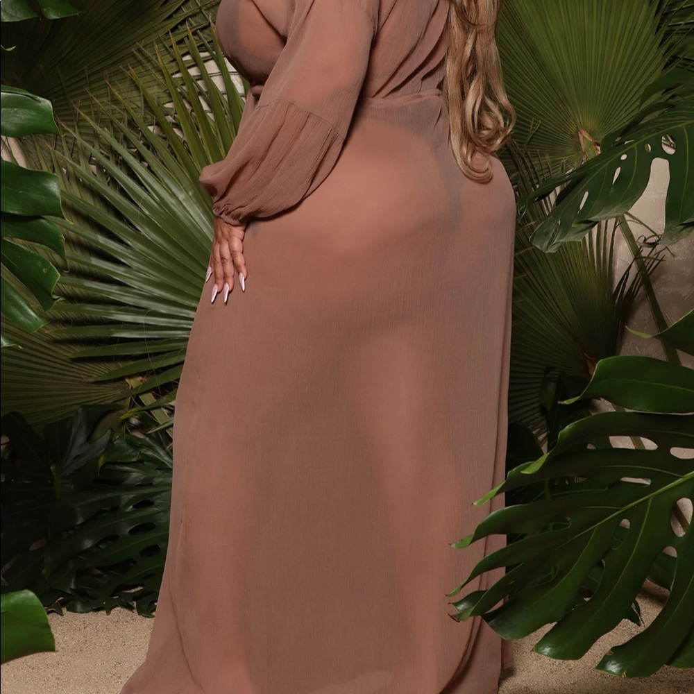 Fashion Nova nude swimsuit cover up sz 3x - Picture 4 of 5